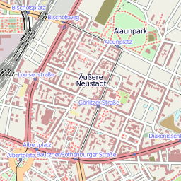 Karte Dresden-Neustadt